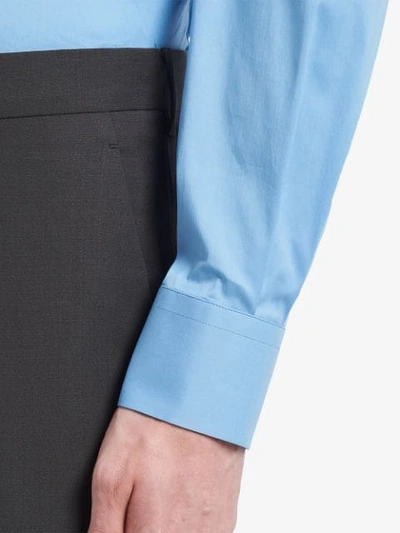 Shop Prada Slim-fit Tailored Trousers In Grey