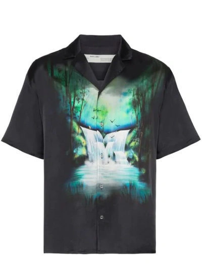 Shop Off-white Waterfall Holiday Shirt - Black