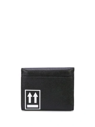 OFF-WHITE ARROWS-PRINT SMALL WALLET - 黑色