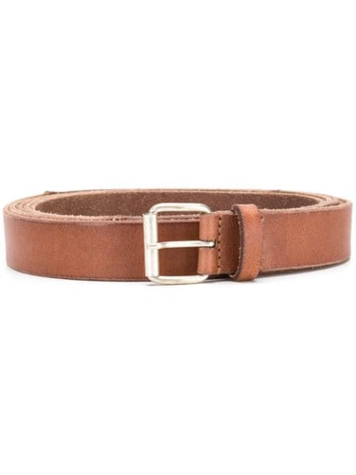 Shop Isabel Marant Classic Buckle Belt In Brown