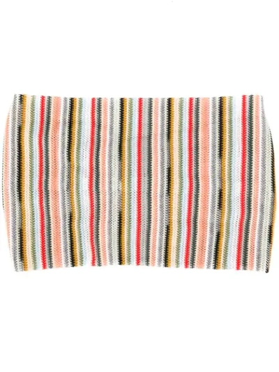 Shop Missoni Striped Hairband In Neutrals