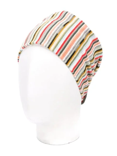 Shop Missoni Striped Hairband In Neutrals