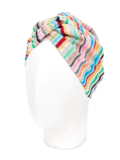 MISSONI MARE STRIPED TURBAN - 黑色