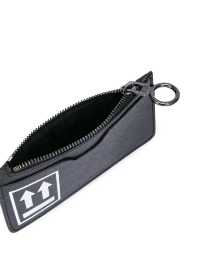 Shop Off-white Arrows-print Cardholder In 1001 Black Whit