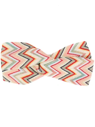 Shop Missoni Embroidered Hairband In Green