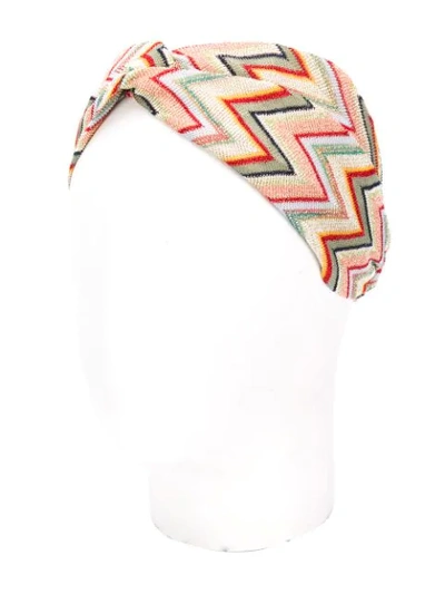 Shop Missoni Embroidered Hairband In Green
