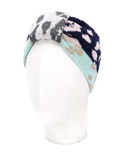 Shop Missoni Colour-block Hairband In Blue