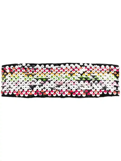 Shop Missoni Embroidered Hairband In S904w