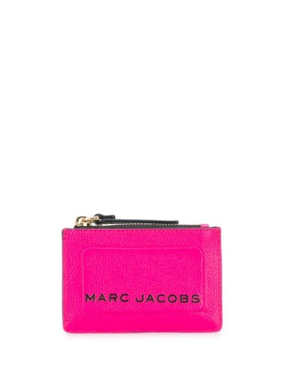 Shop Marc Jacobs Logo Print Coin Purse In Pink