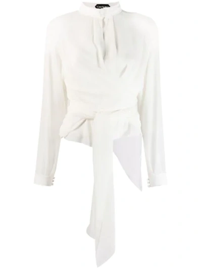 Shop Tom Ford Draped In White