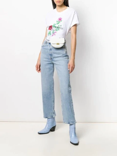 Levi's Cropped Straight Leg Jeans In Blue