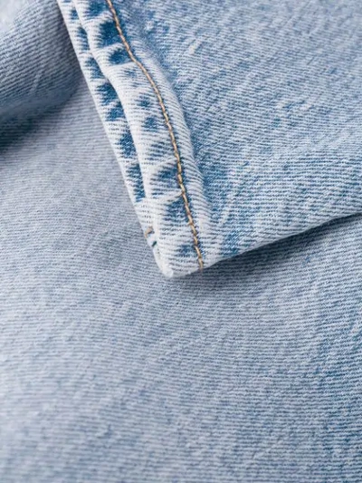 Levi's Cropped Straight Leg Jeans In Blue
