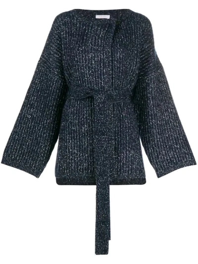 Shop See By Chloé Oversized Cardigan In Blue