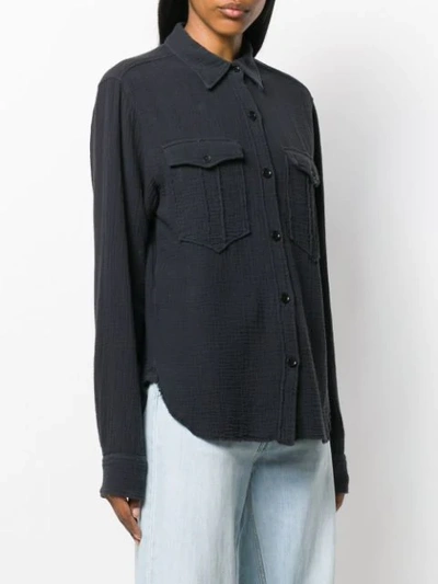 Shop Isabel Marant Étoile Jacob Shirt In Faded Black 02fk