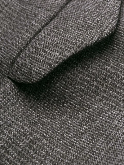 Shop Prada Check Wide-leg Trousers In Grey
