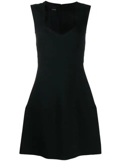 Shop Pinko Panelled Dress In Black