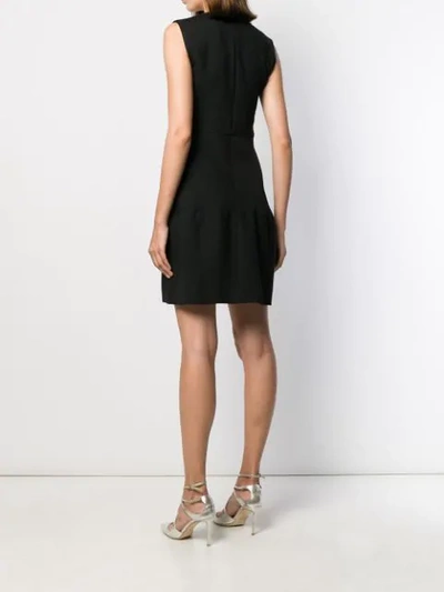 Shop Pinko Panelled Dress In Black