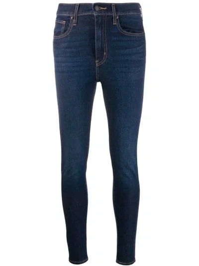 Shop Levi's High Waisted Skinny Jeans In Blue