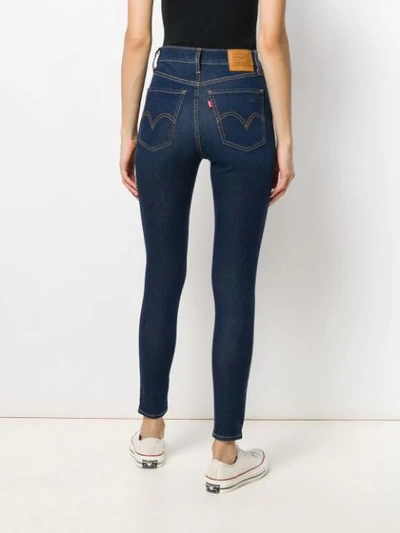 Shop Levi's High Waisted Skinny Jeans In Blue