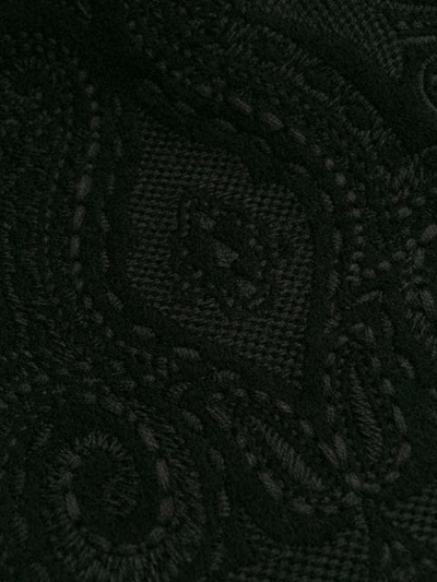 Shop Etro Mantel Mit Paisley-print In Black