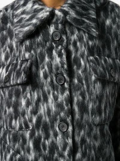 ROCHAS PATTERNED COAT - 黑色