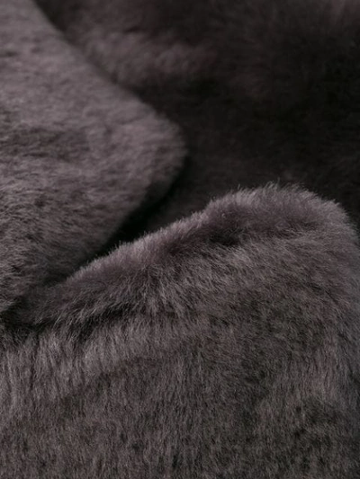 Shop Arma Reversible Sheepskin Coat In Grey