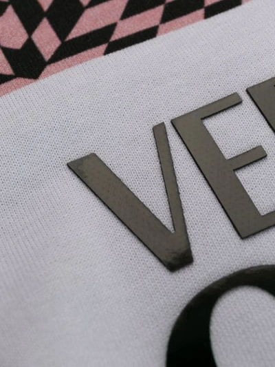 Shop Versace Jeans Couture Motif T-shirt In Black