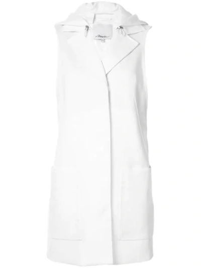 Shop 3.1 Phillip Lim Hooded Concealed Fastening Vest In White