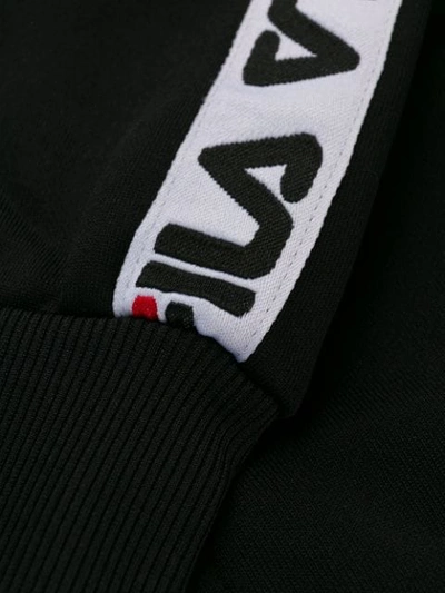 Shop Fila Talli Logo Tape Jacket In Black
