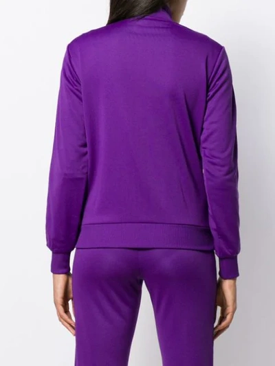 Shop Fila Talli Logo Tape Jacket In Purple