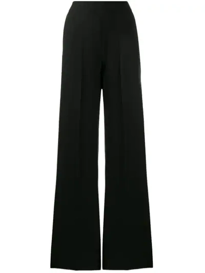 Shop Blumarine High-waisted Tailored Trousers In Black