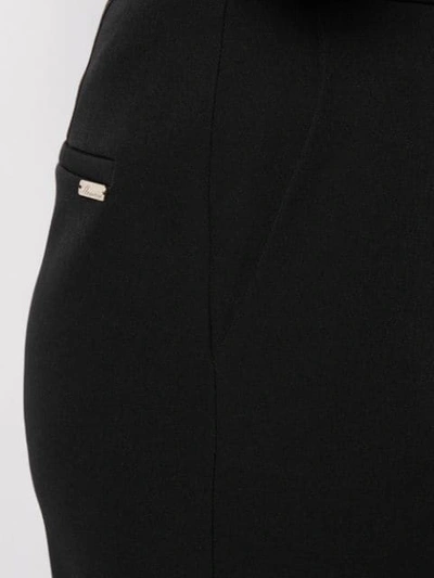 Shop Blumarine High-waisted Tailored Trousers In Black