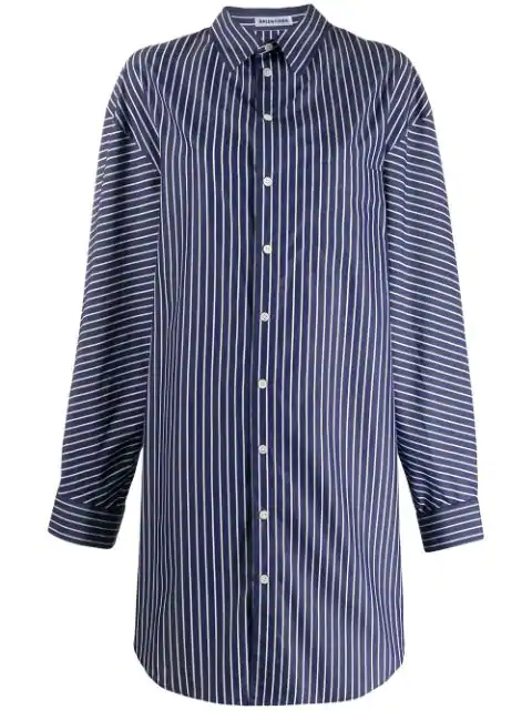 Balenciaga striped cotton shirt - Blue