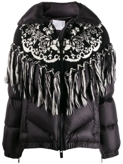 Shop Sacai Gesteppte Jacke In 001 Black