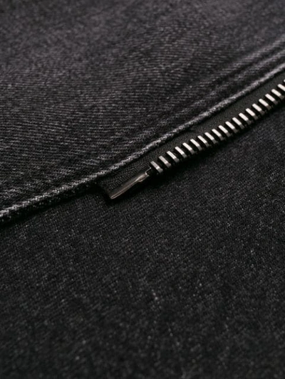 Shop Givenchy Denim Wrap Mini Skirt - Black