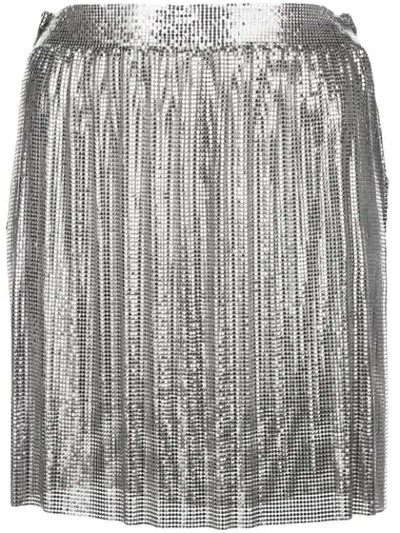 Shop Fannie Schiavoni Kate Skirt In Silver
