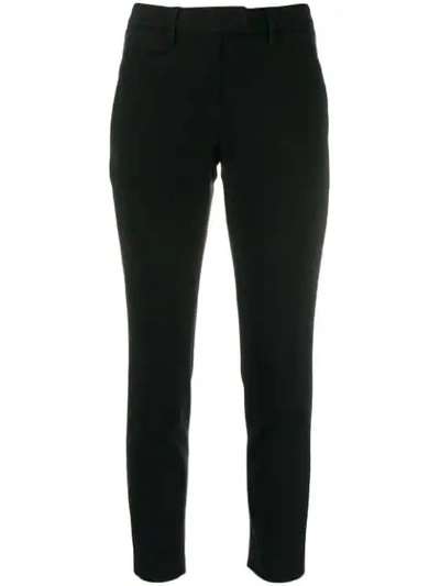 Shop Dondup Skinny Trousers In Black