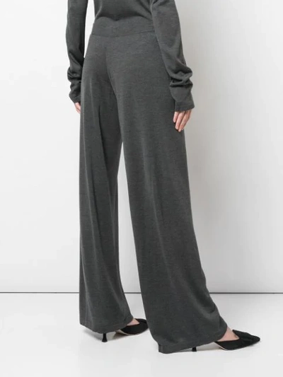 Shop The Row Wide Leg Trousers In Grey