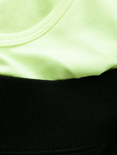 Shop Alexander Wang T Bi-layer V-neck Sweatshirt In Black