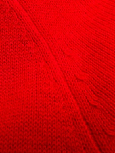 Shop Aspesi Roll-neck Fitted Sweater In Red