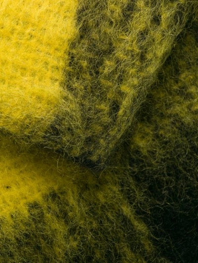 Shop Maison Margiela Check Print Pencil Skirt In 001f Hairy Check Black / Yellow