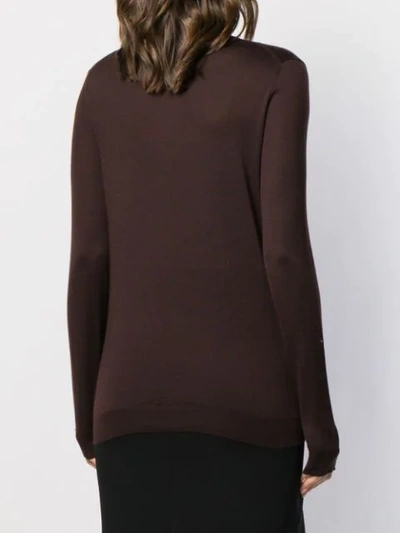 Shop Tom Ford High-neck Knit Top In Kb500 Treacle