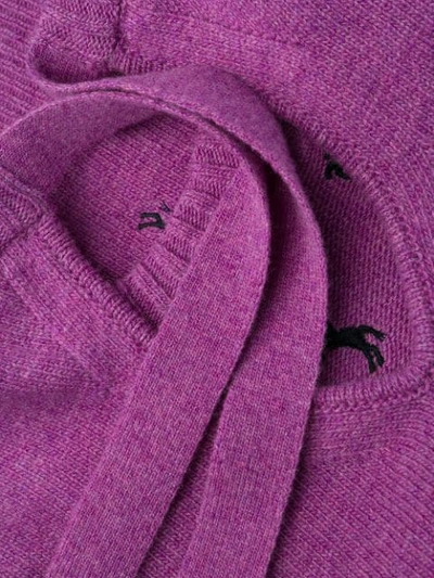 CHLOÉ 马贴花毛衣 - 紫色