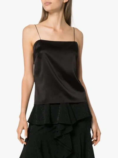 Shop Alexandre Vauthier Camisole-top Mit Eckigem Ausschnitt In Black