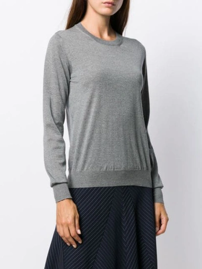 Shop Nuur Crew Neck Jumper In Grey