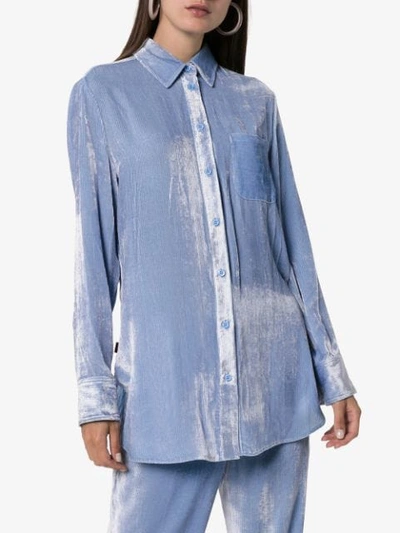 Shop Sies Marjan Sander Cord Shirt In Blue