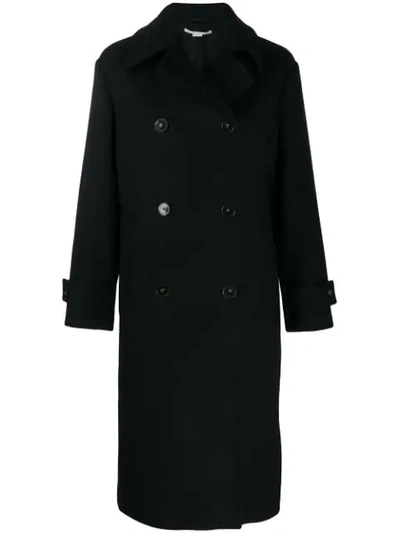 Shop Stella Mccartney Double-breasted Coat In Black