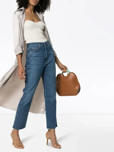 Shop Agolde High-waisted Kick-flare Jeans In Blue