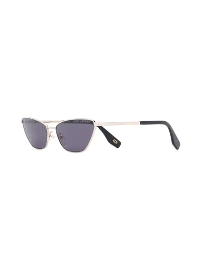 Shop Marc Jacobs Cat-eye Shaped Sunglasses In Gold