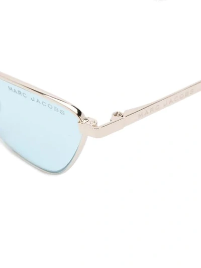 Shop Marc Jacobs Cat-eye Shaped Sunglasses In Gold